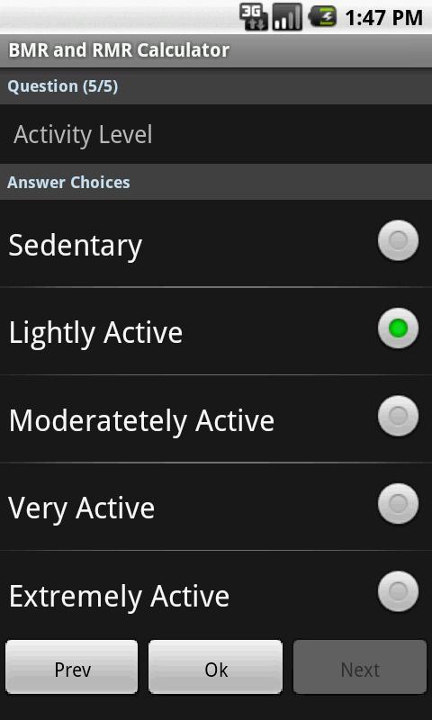 BMR Calculator