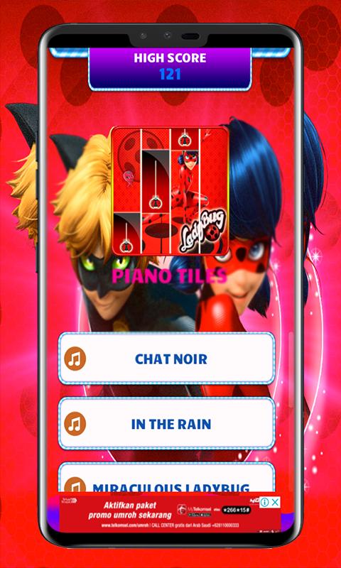 Piano Ladybug Tiles