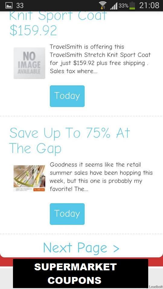 Supermarket Coupons