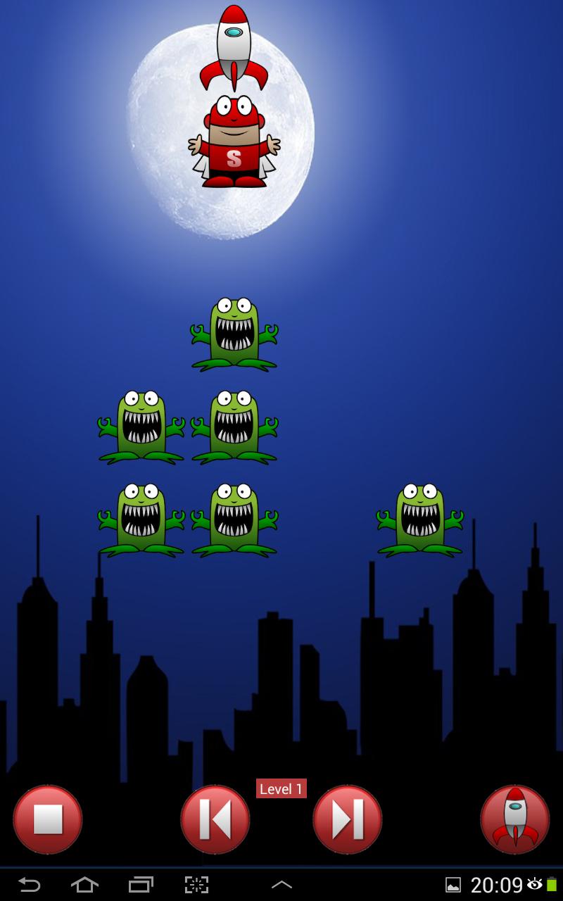 Super man vs green monsters