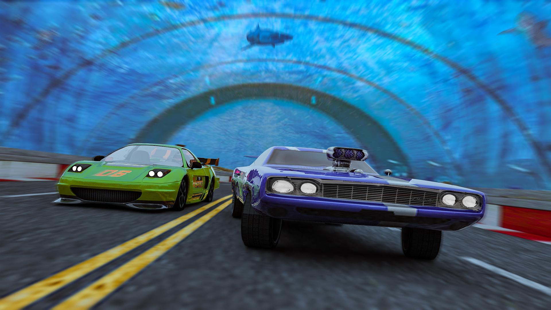 Underwater Racing Car Stunts