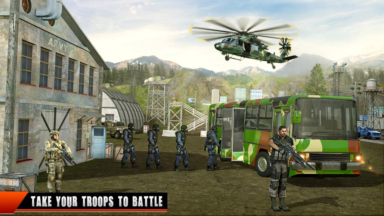 Mountain Army Bus Driving 2019:  GBT Bus Games 3D