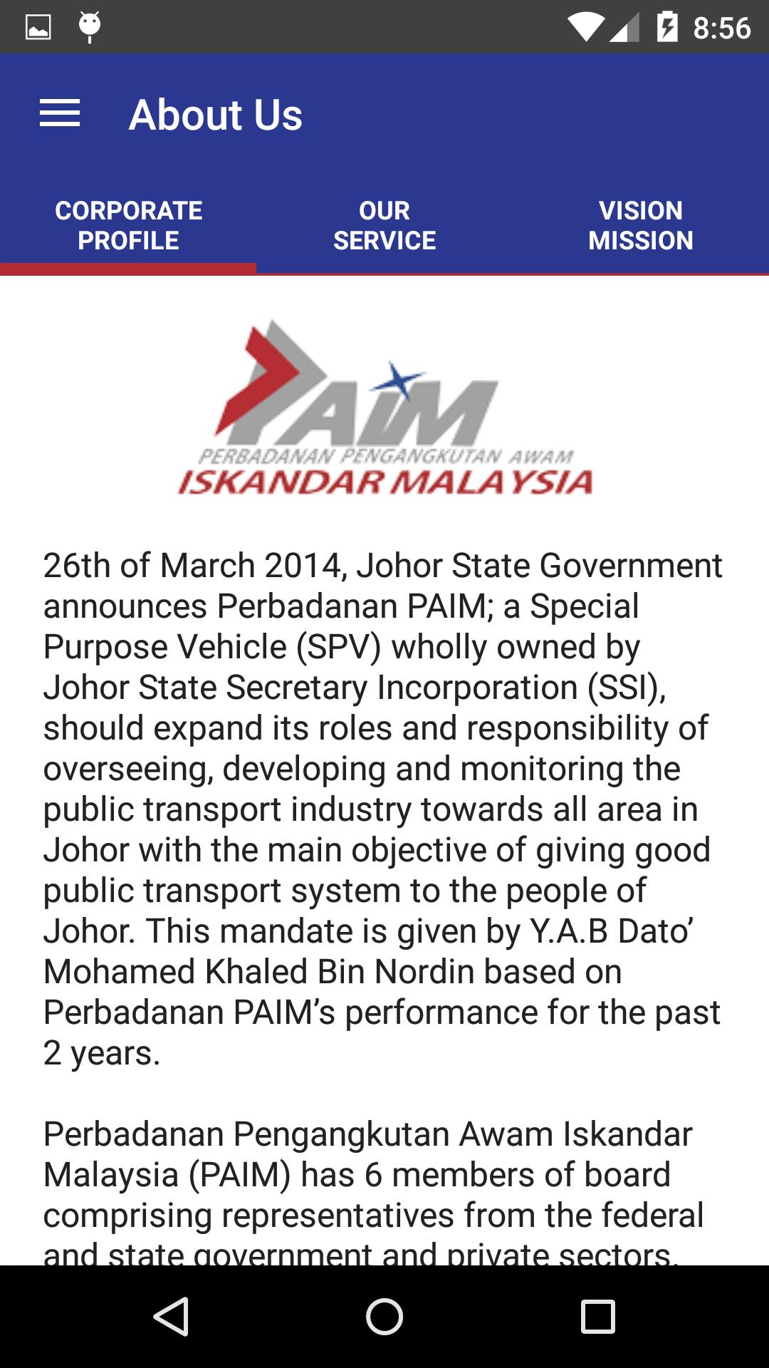 Transit For Johor