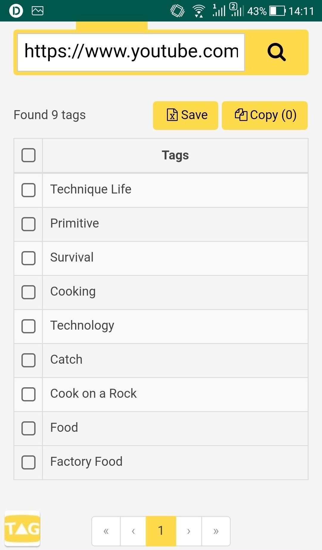 Tags  Youtube - key