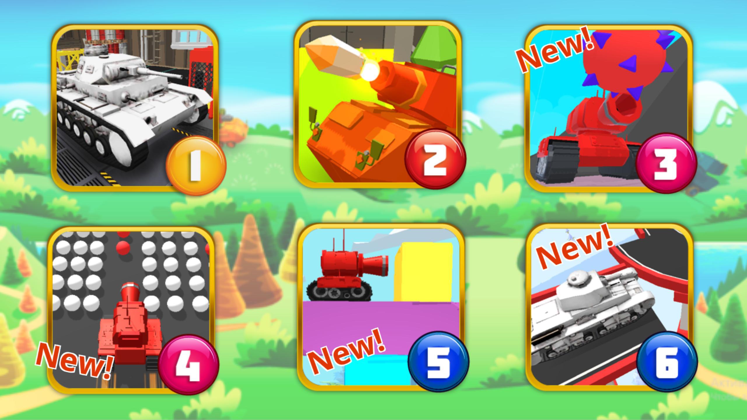 Animated puzzles tank