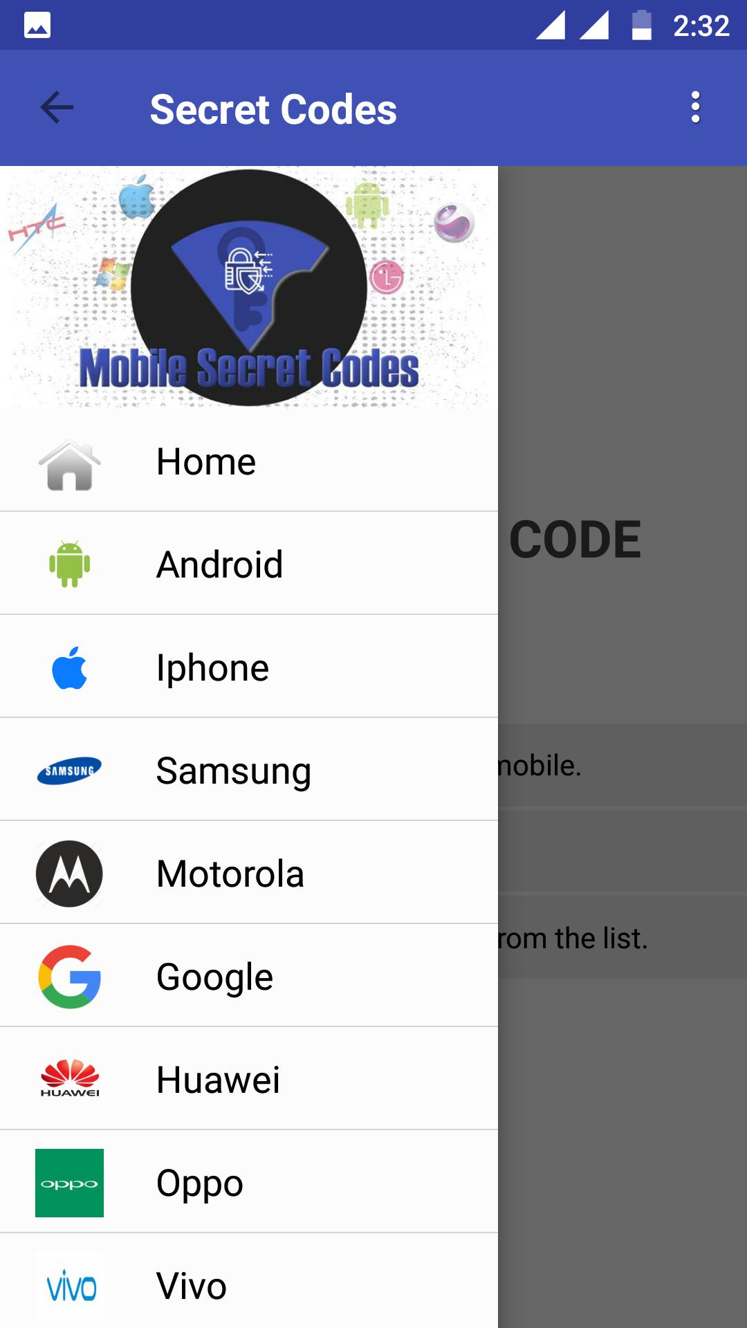 Mobile Secret Codes