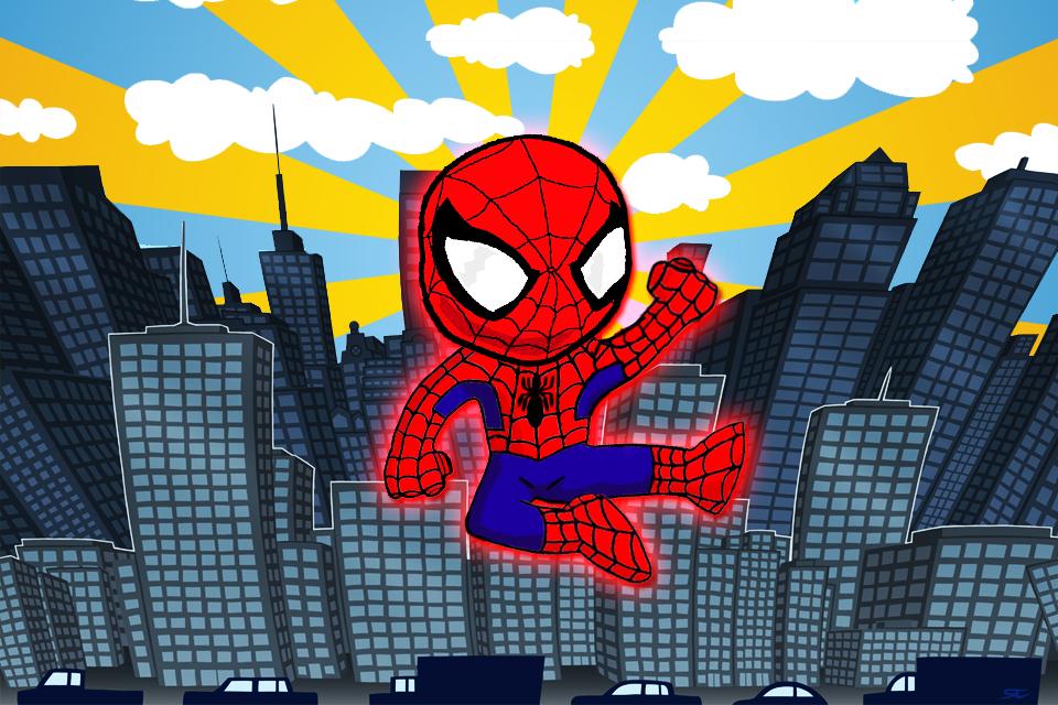Awesome Spider Boy Jump