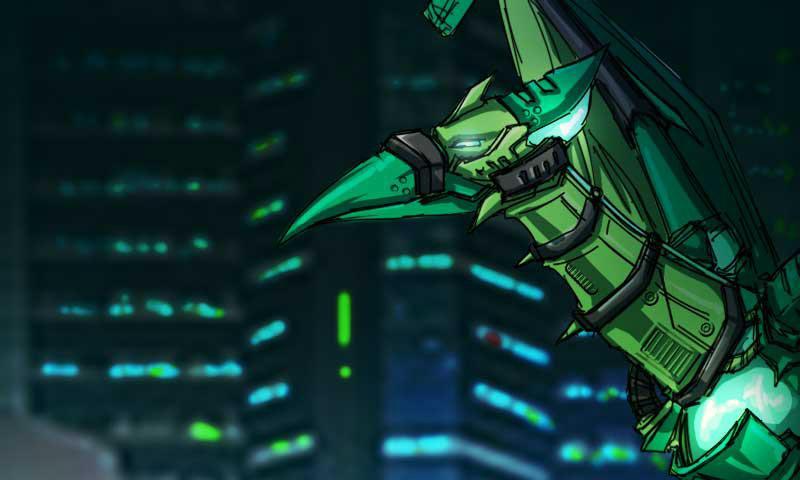 Ptera Green - Combine! Dino Robot