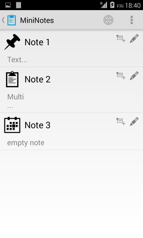MiniNotes