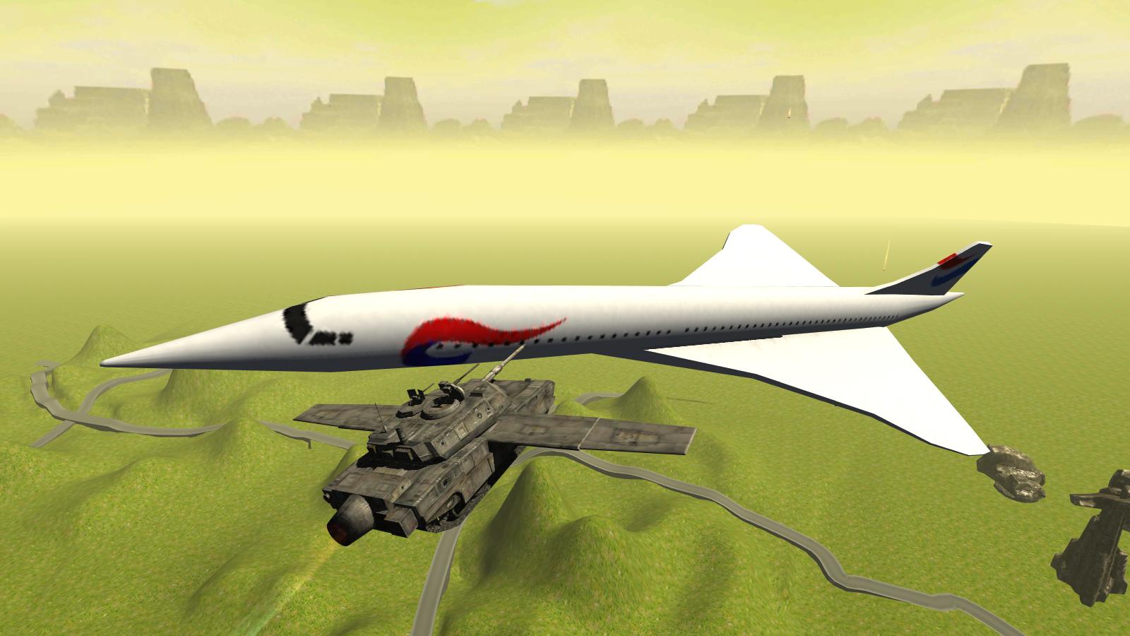 Flying Battle Tank Simulator