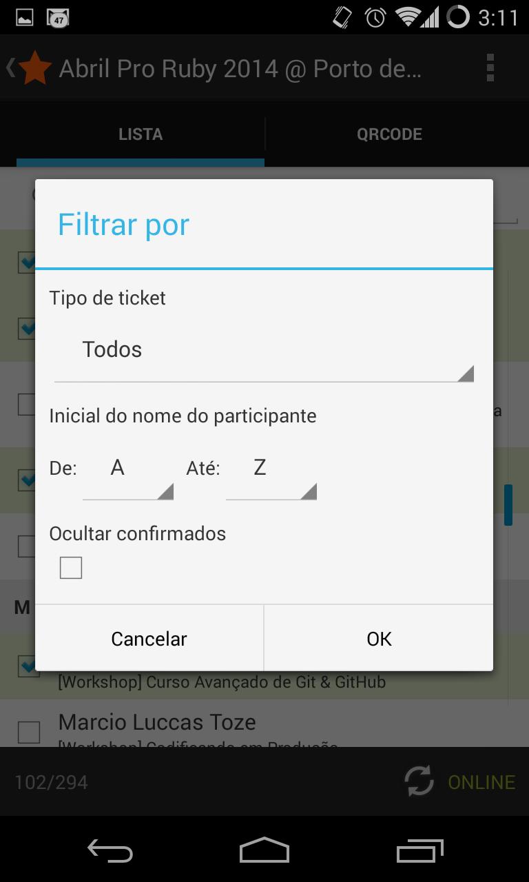 Check-in Eventick