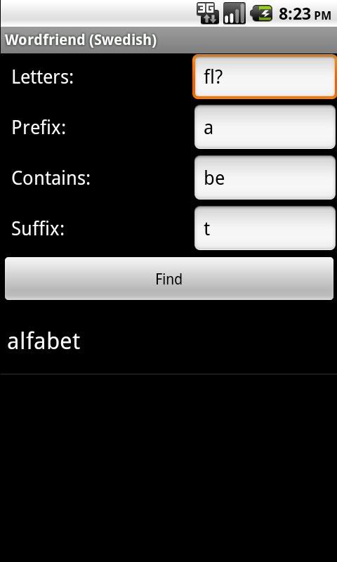 Wordfriend (Swedish)
