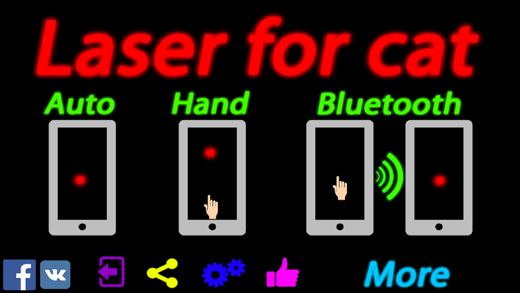 Laser for cat simulator