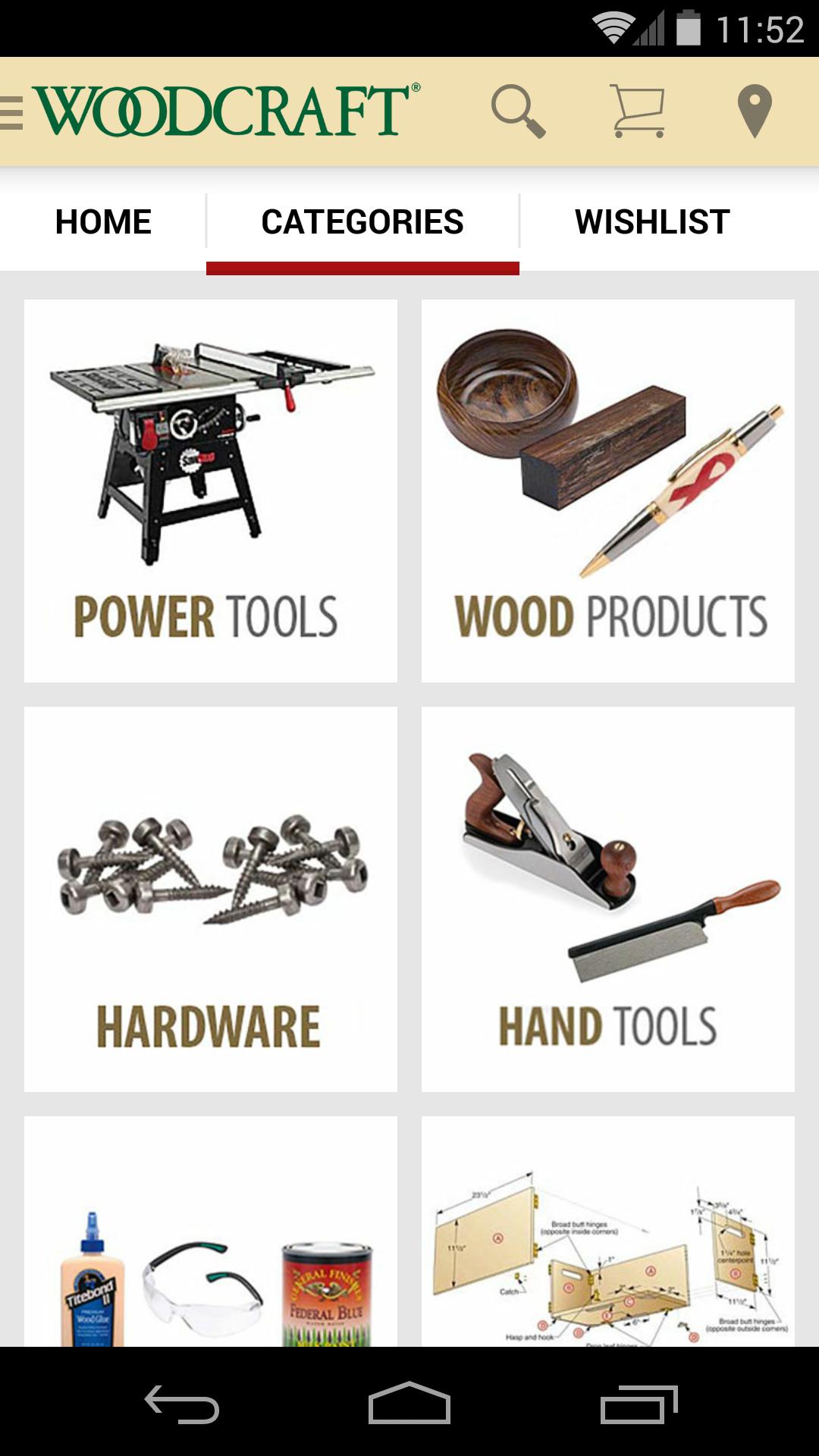 Woodcraft Shopping
