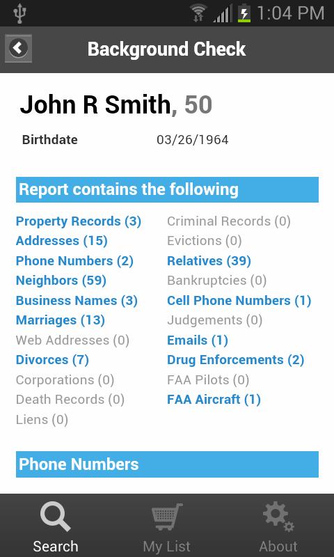 Background Check