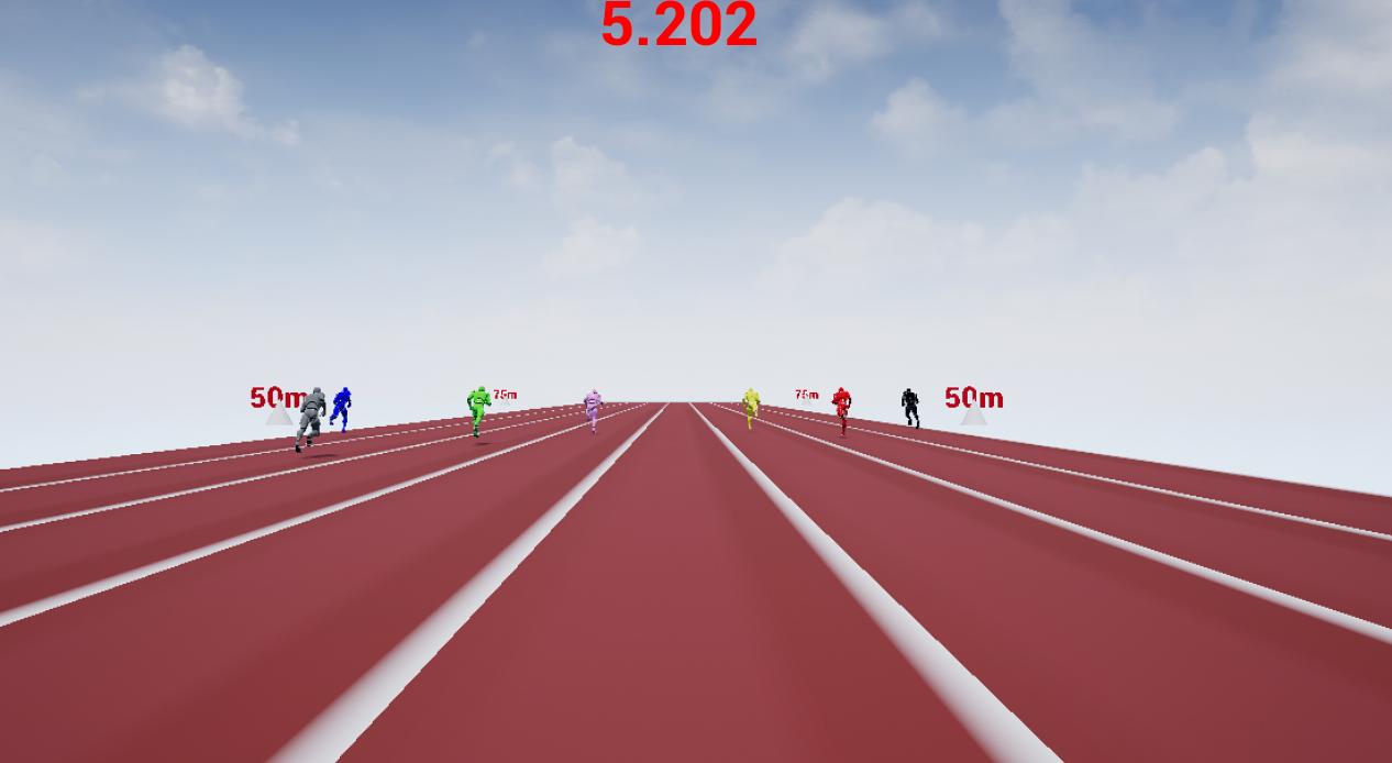 100 m running