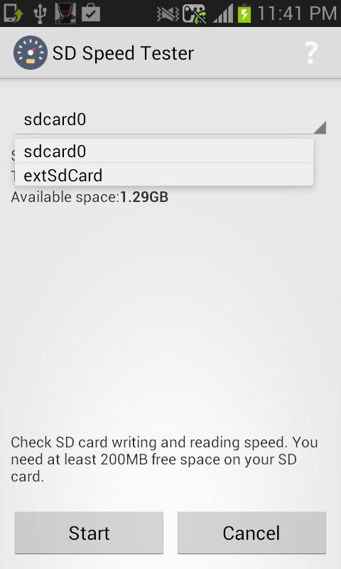 SD Speed Tester
