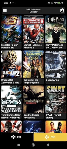 PSP ISO Games Emulator