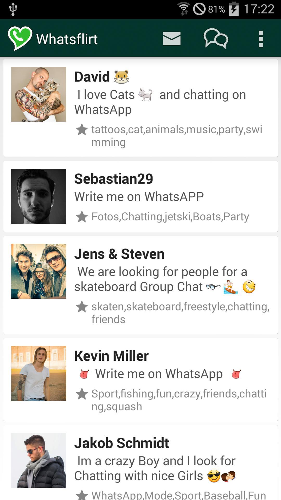 Flirts for WhatsApp