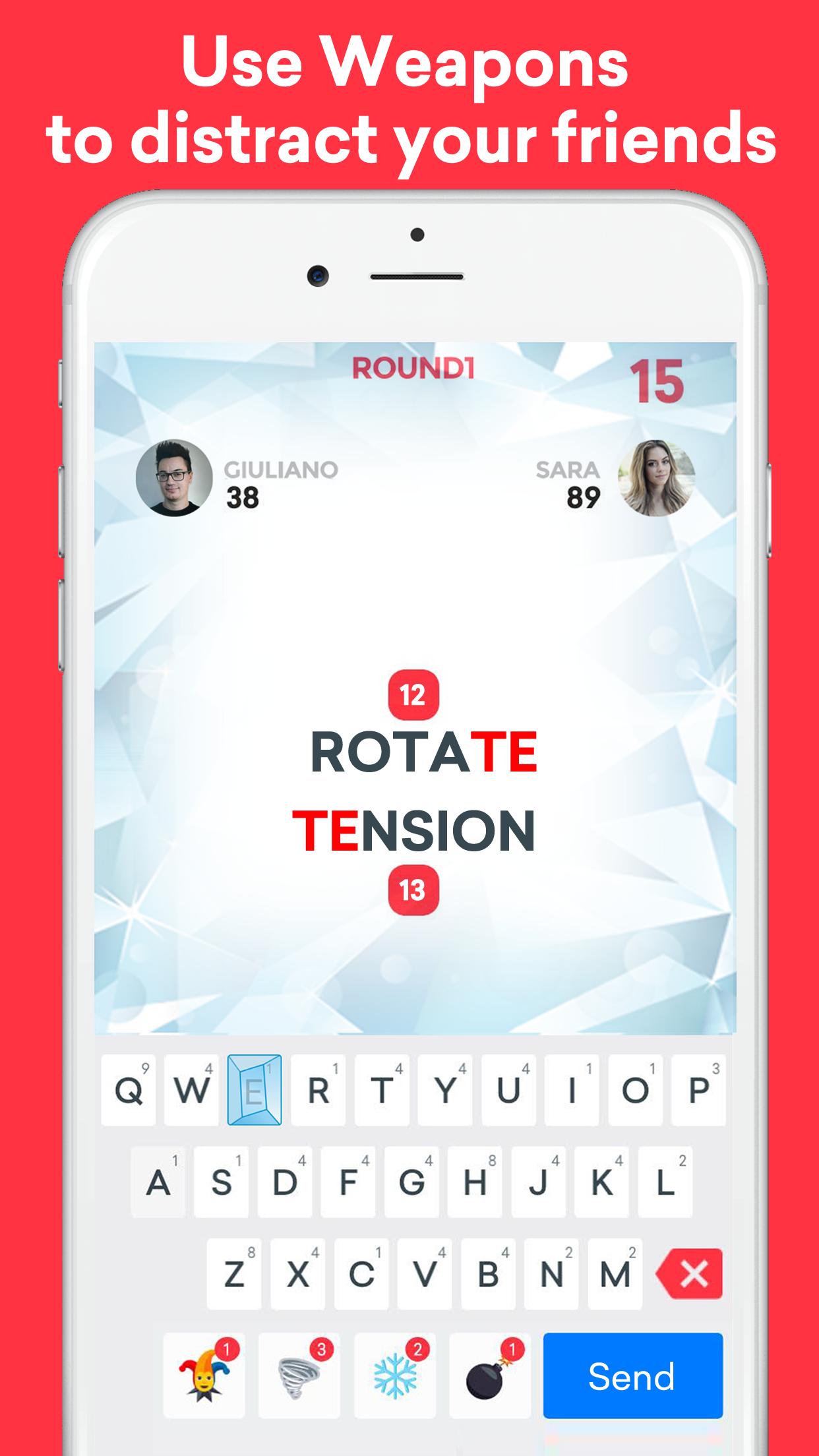 SWOORDS - Free multiplayer word game with friends