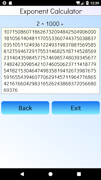 Exponent Calculator