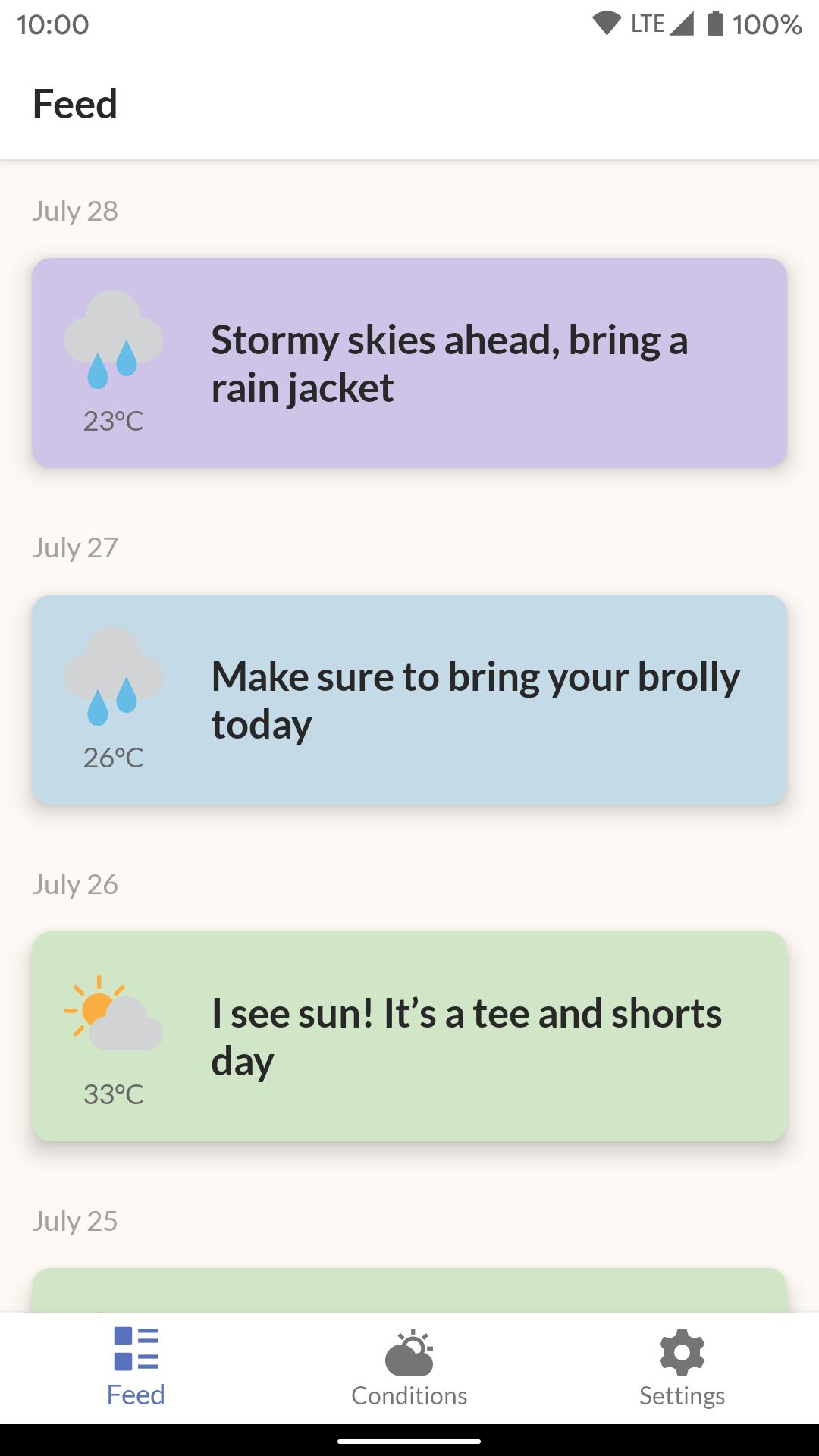 Kind Weather