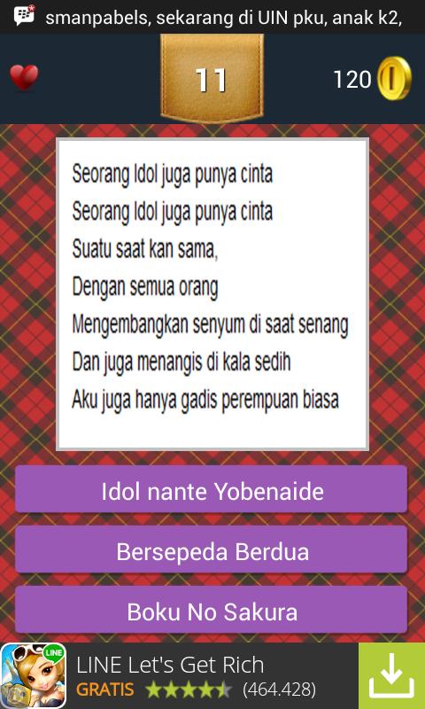 Tebak Lagu JKT48