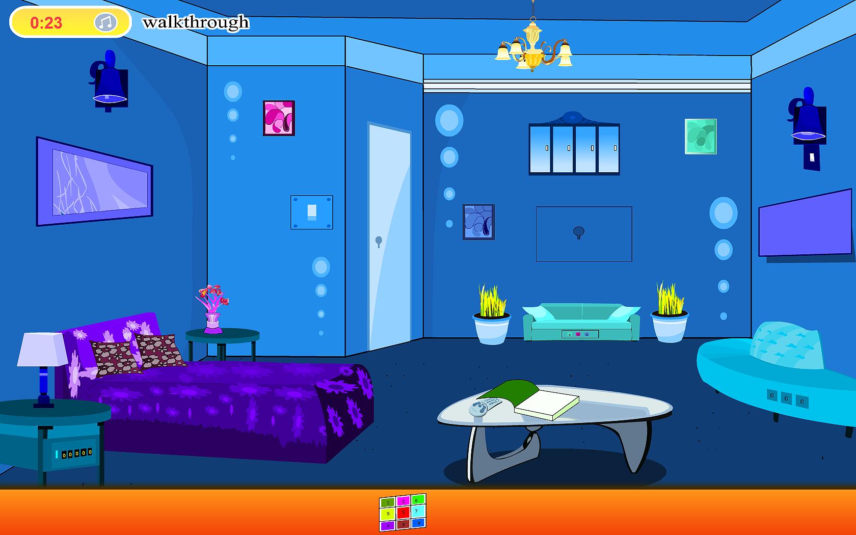 Escape Blue Bedroom