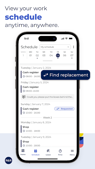 R&R job app