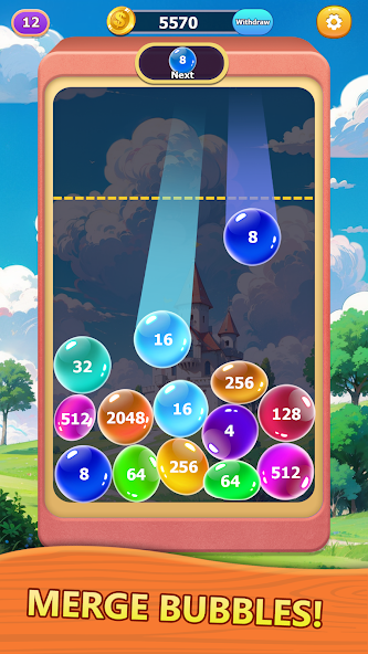 Merge Madness 2048