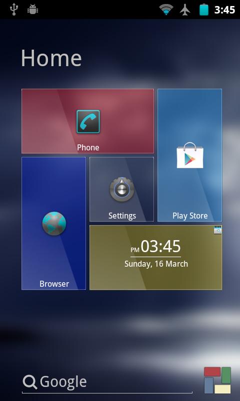 Glass theme for SquareHome