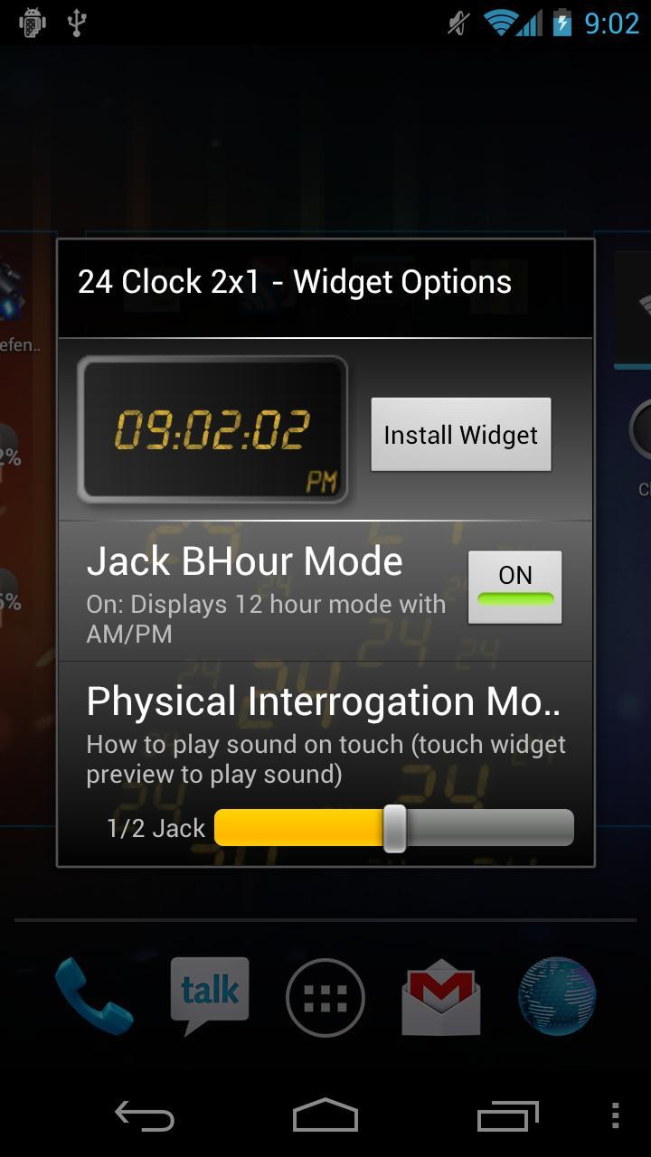 24 Clock Widget