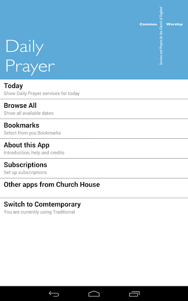 Daily Prayer: from the CofE