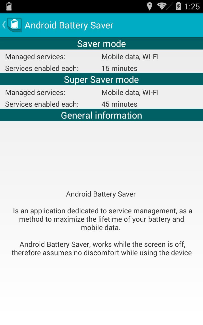 Smart Battery Saver