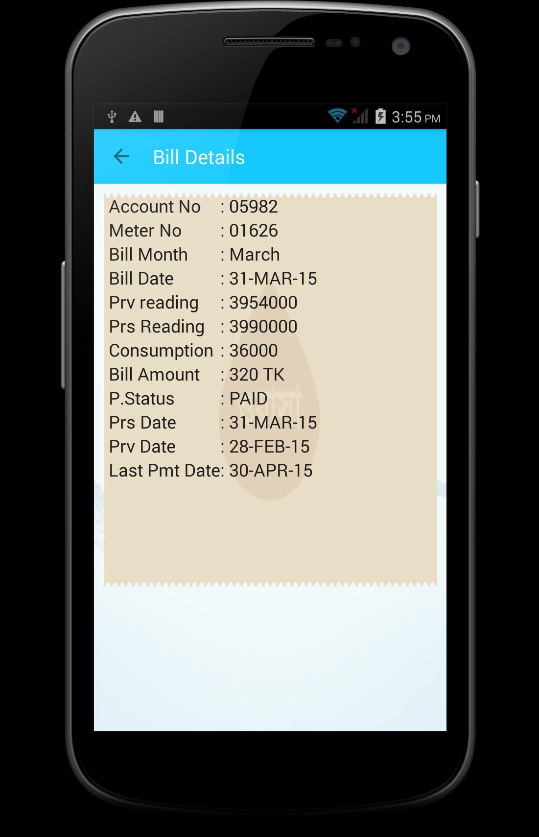 WASA Bill Check