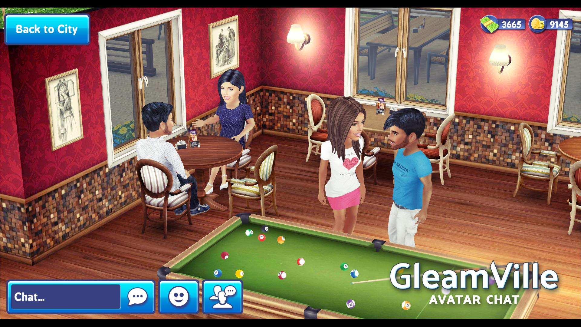 GleamVille Avatar Chat