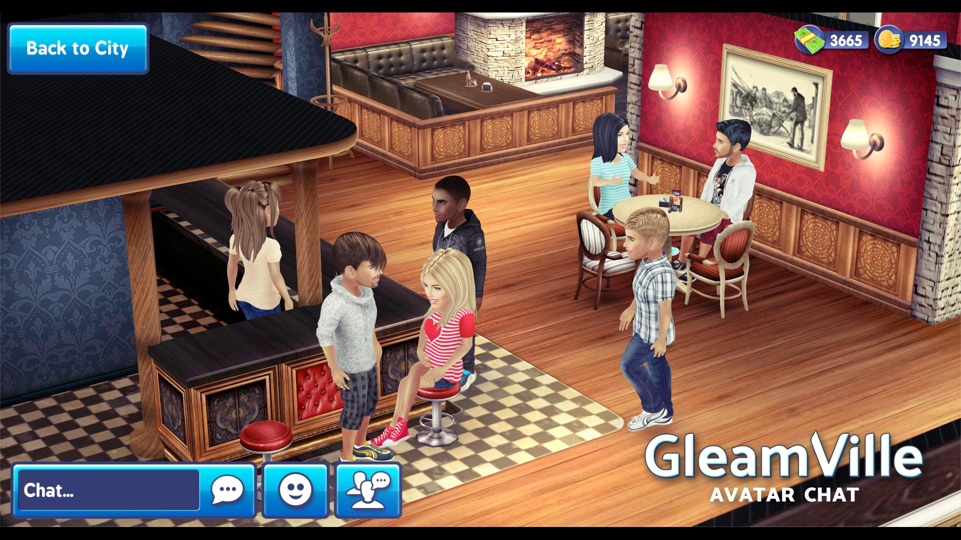 GleamVille Avatar Chat