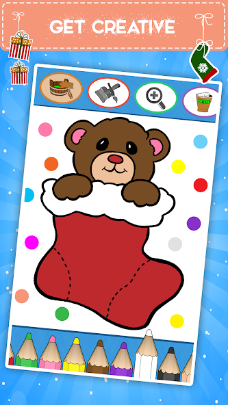 Kids coloring book:  Christmas