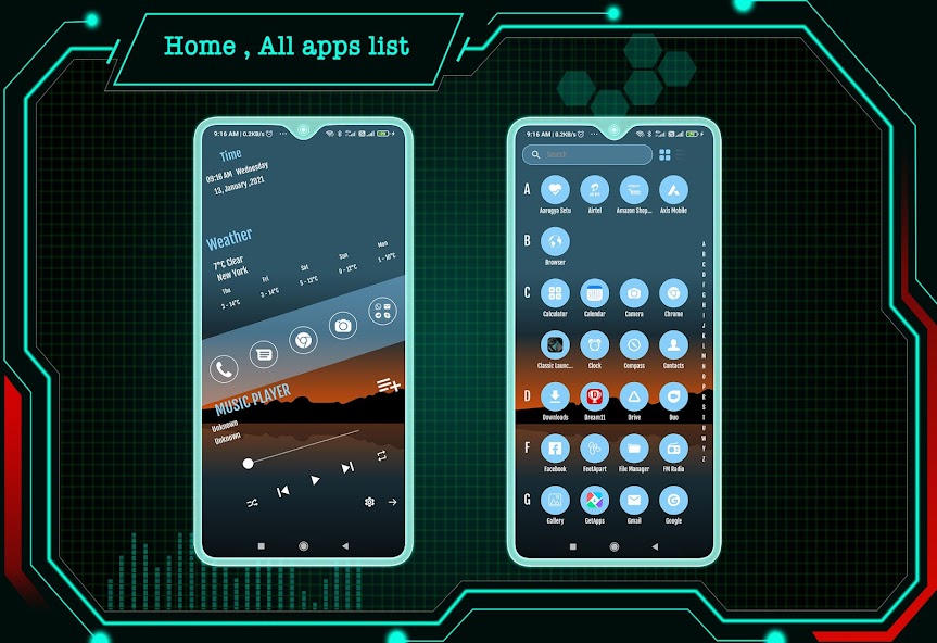Classic launcher - App lock