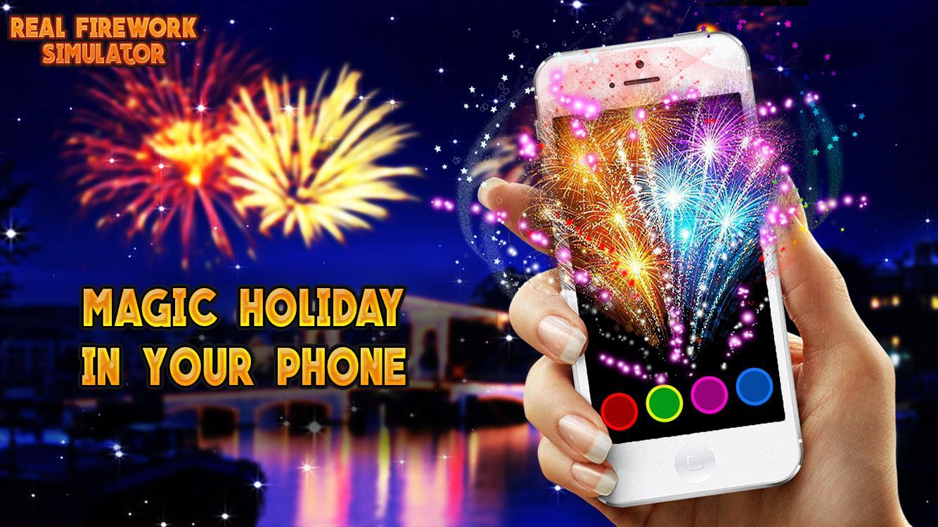 Fireworks. Augmented reality