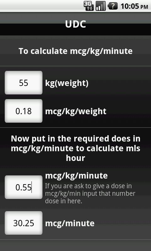 UDC(Universal Drug Calculator)