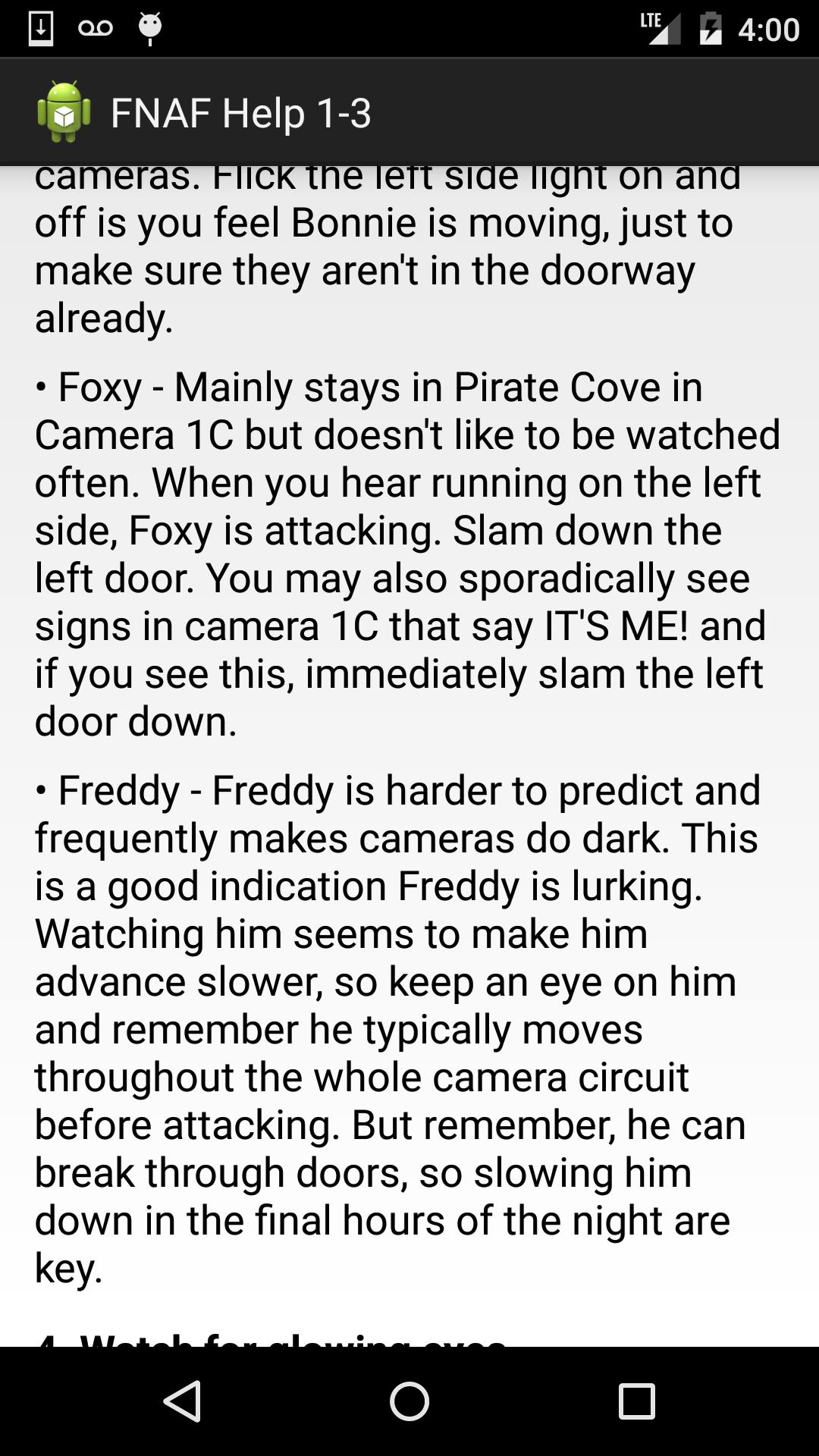 FNAF Help 1-3