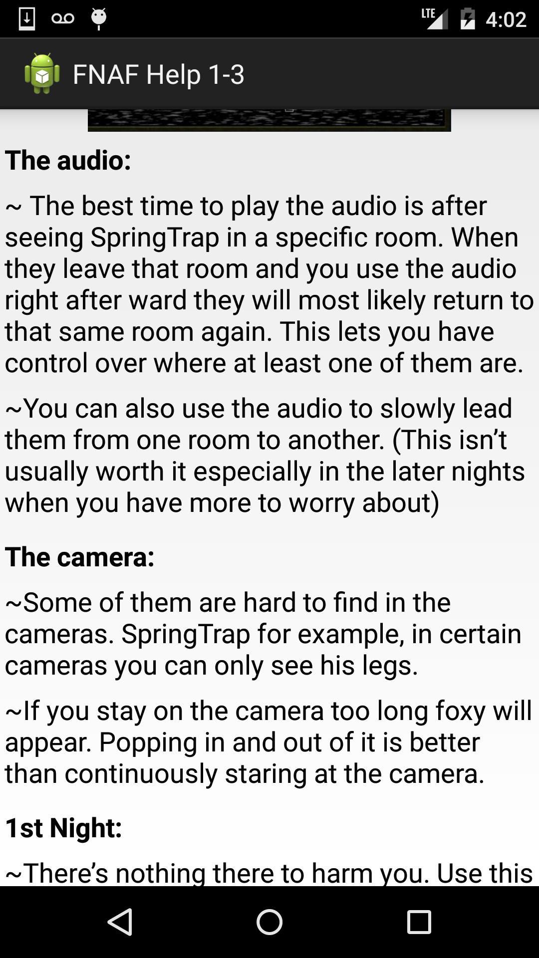 FNAF Help 1-3