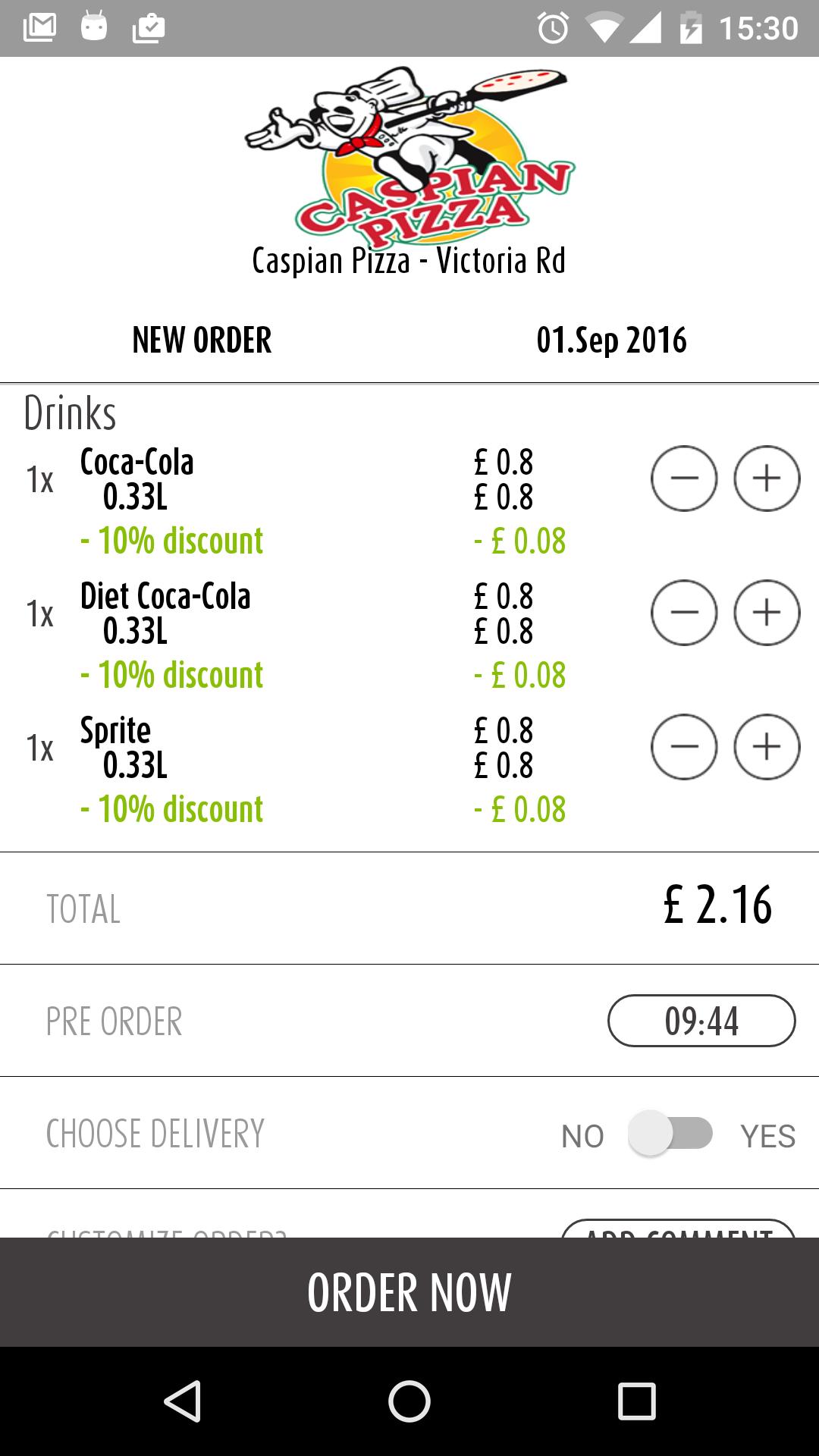 Caspian Pizza UK