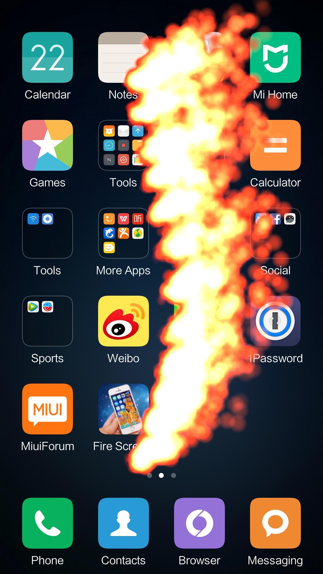 Fire Screen Effect Prank