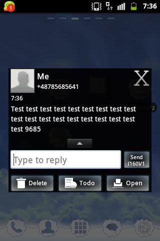 White Black Theme GO SMS