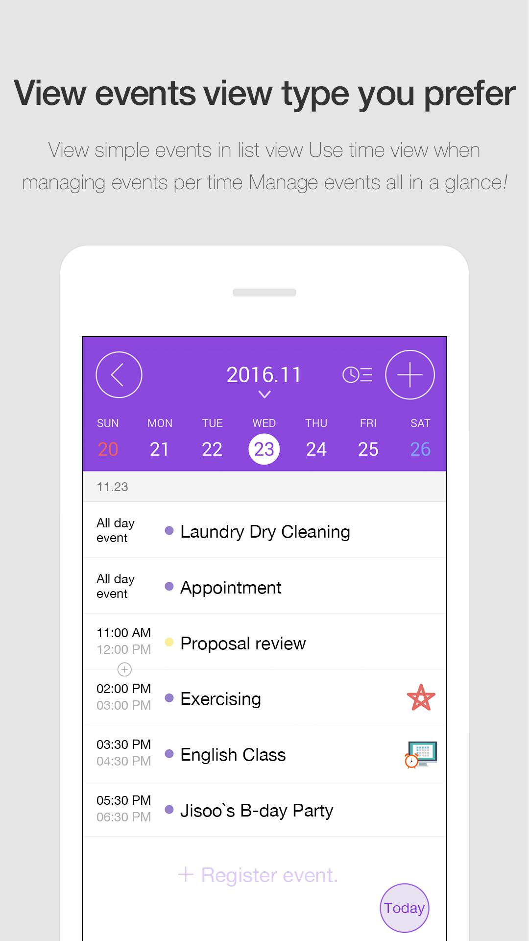 Works Mobile Calendar