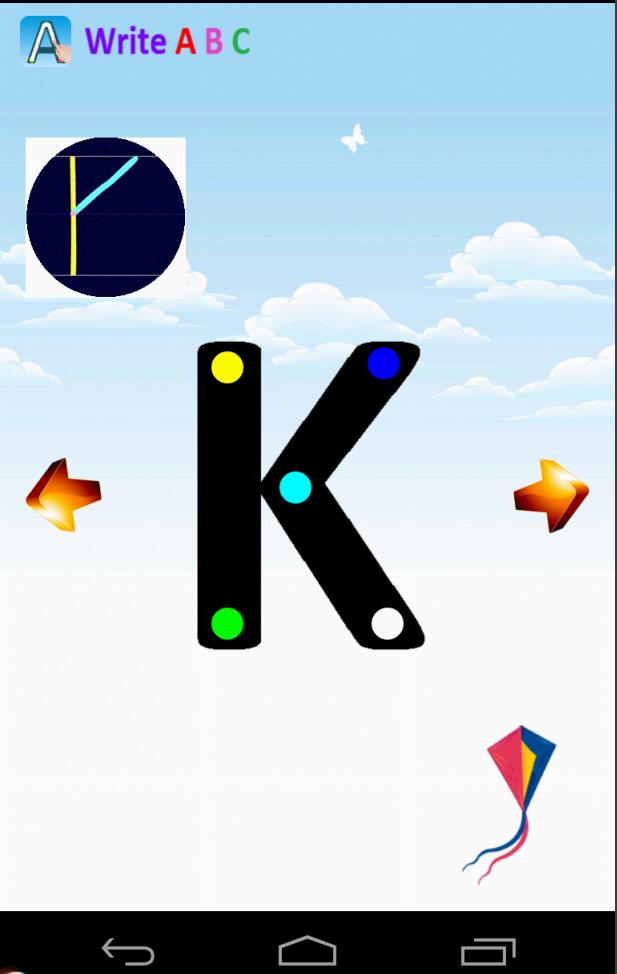 Write Alphabets ABC