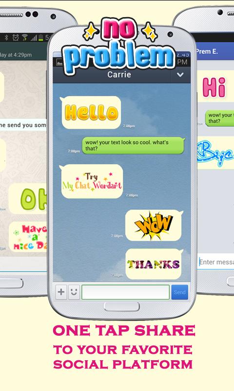 WordArt Chat Sticker KakaoTalk