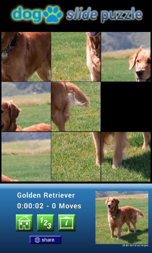 Dog Slide Puzzle